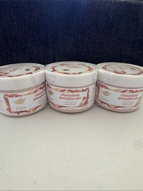 Dove Cinnamon Pumpkin Pie Body Scrub - White LOT of 3!